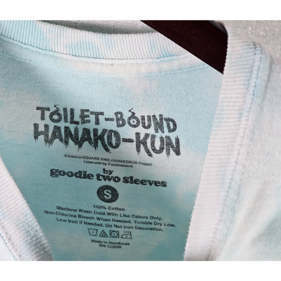 Toilet-Bound Hanako-Kun Anime T-Shirt Blue Tie Dye Goodie Two Sleeves Small - Picture 3 of 5